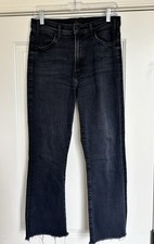 MOTHER The Hustler Ankle Fray Jeans 29 Encounters at Night High Rise Straight