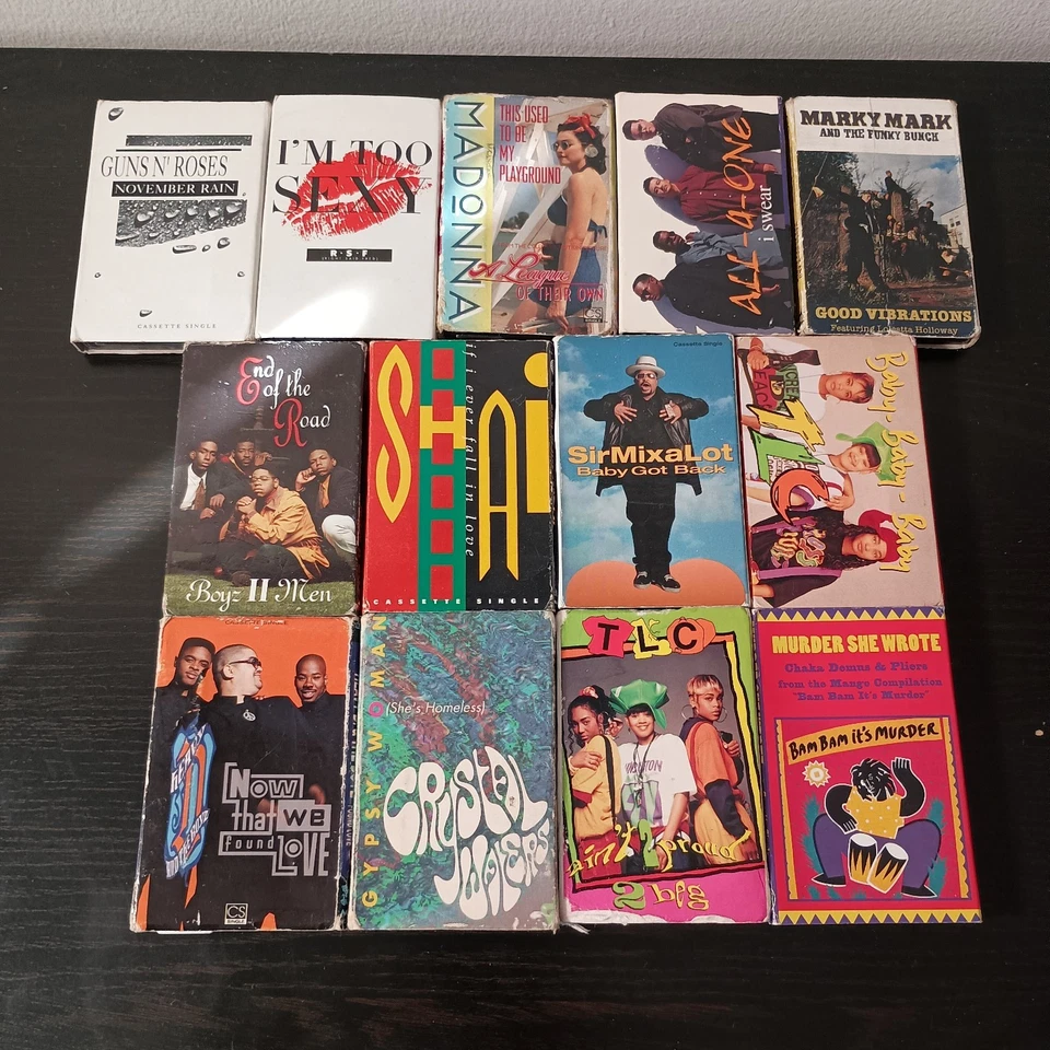 13 Early 90's Cassette Singles with Lebo Voyager Carrying Case - Image 3 of 4