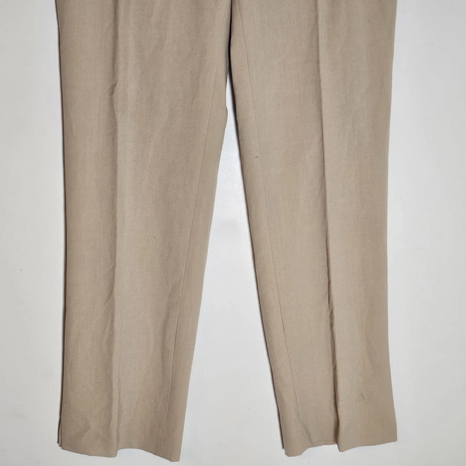 Брюки женские Premise 8 средние хаки желтовато-коричневые эластичные деловые повседневные комфортные для работы - Изображение 3 из 4