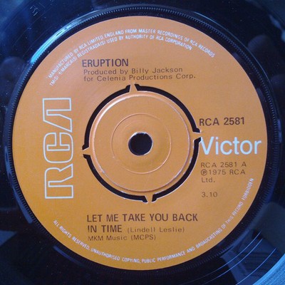 Eruption  - Let Me Take You Back In Time (7'')