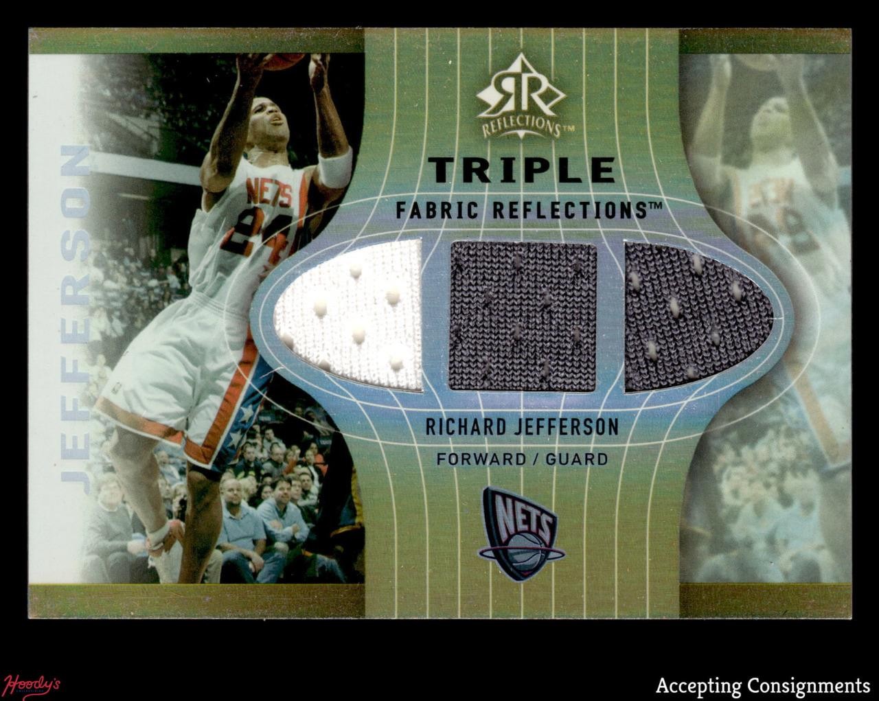 2006-07 Reflections Triple Fabric Copper Richard Jefferson /50 GAME USED JERSEY