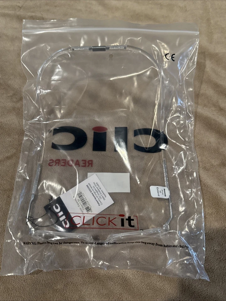 CliC Magnetic Durable Reading Glasses Clear 1.50 Original New Readers - Image 2 of 4