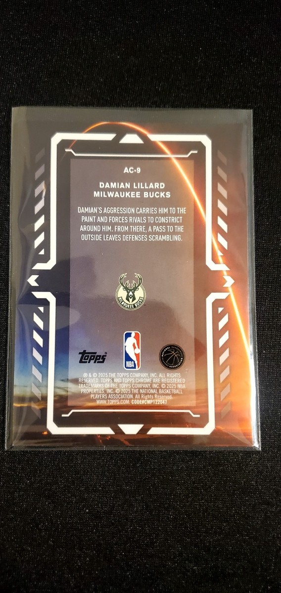 2025-26 Topps Chrome Damian Lillard Activators(D) | eBay