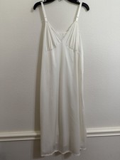 Shadowline, Cream Womens Sleepwear Nightgown, Size 38 26  