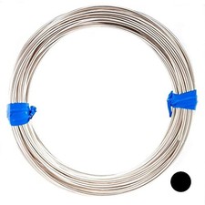 925 Sterling Silver Wire, 8 Gauge, Round, Dead Soft, 1FT by