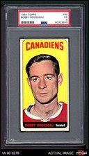 1964 Topps #80 Bobby Rousseau Canadiens SHORT-PRINT PSA 5 - EX