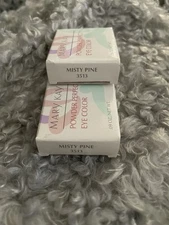 2 Mary Kay MISTY PINE 3513 Powder Perfect Eye Color Eyeshadow .09 oz Set