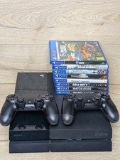 Sony PlayStation 4 PS4 Console 500GB Black Bundle 2 Controllers 8 Games Job Lot