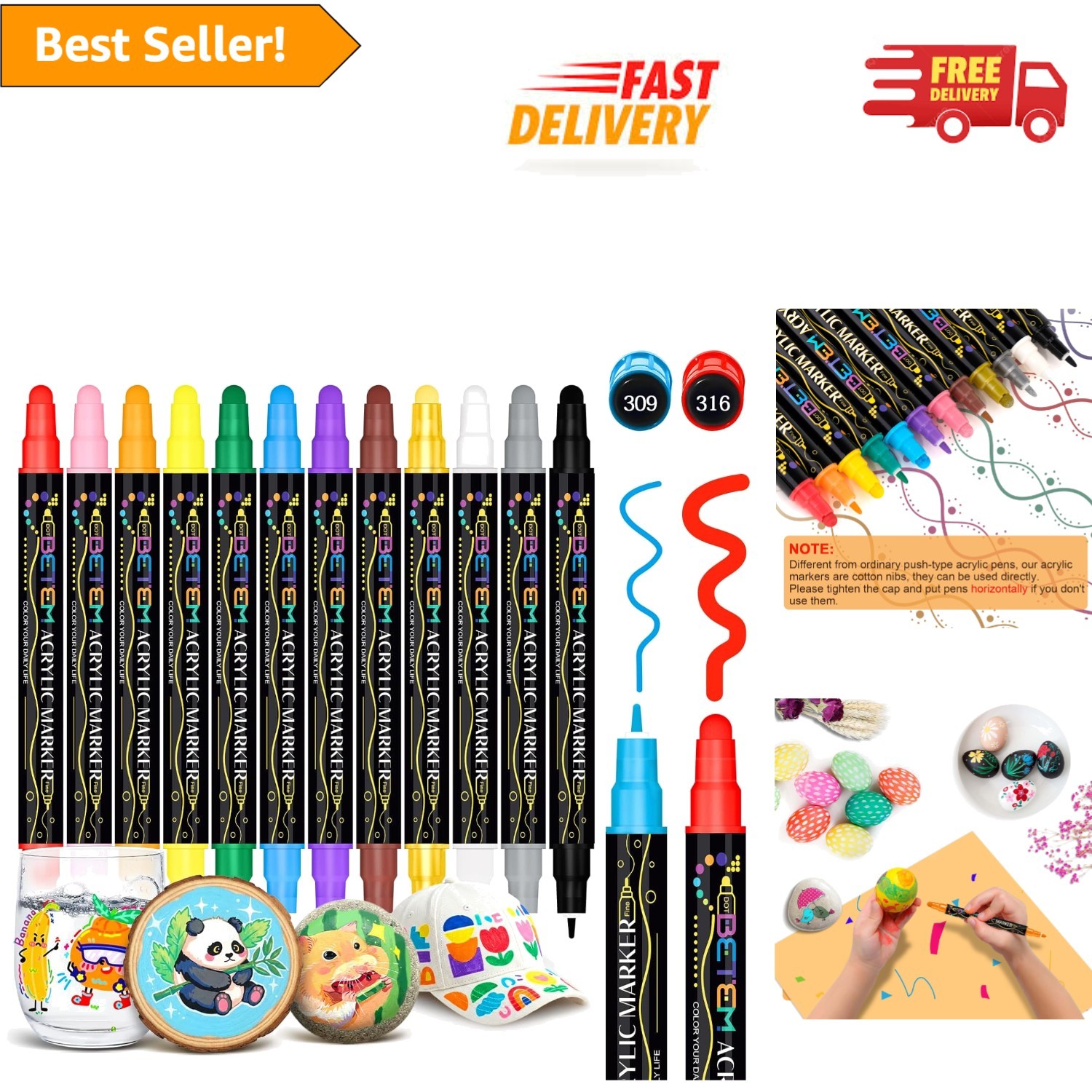 - Perfect For Ceramics & Canvas