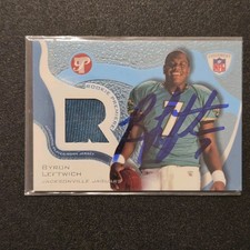 Byron Leftwich 2003 Topps Pristine Rookie Premier Jersey Auto Autograph Signed