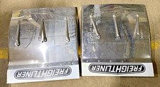 LOT OF 2 USED STAINLESS STEEL MUD FLAPS FOR FREIGHTLINER SEMI REF 72425-1020