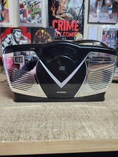 Sylvania Portable CD Radio Boombox Retro SRCD212 Used Tested