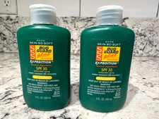 AVON SPF 30 SKIN-SO-SOFT BUG GUARD Expedition Repellent 2oz Travel Size Lot of 2