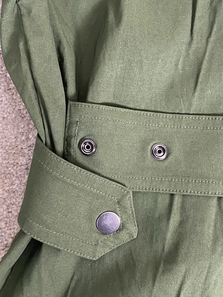 Athleta Lenox комбинезон с длинным рукавом на молнии эластичной женщин США 8 зеленый новый без ЯРЛЫКОВ - Изображение 4 из 4