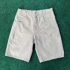 Vintage 90s Y2K Guess Denim Tan Jean Shorts Jorts USA Made Sz 33 — photo 2