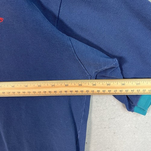 Vintage 90s Ford Motorcycles SVO Racing Polo Shirt Adult XL Blue Mens - Picture 2 of 15