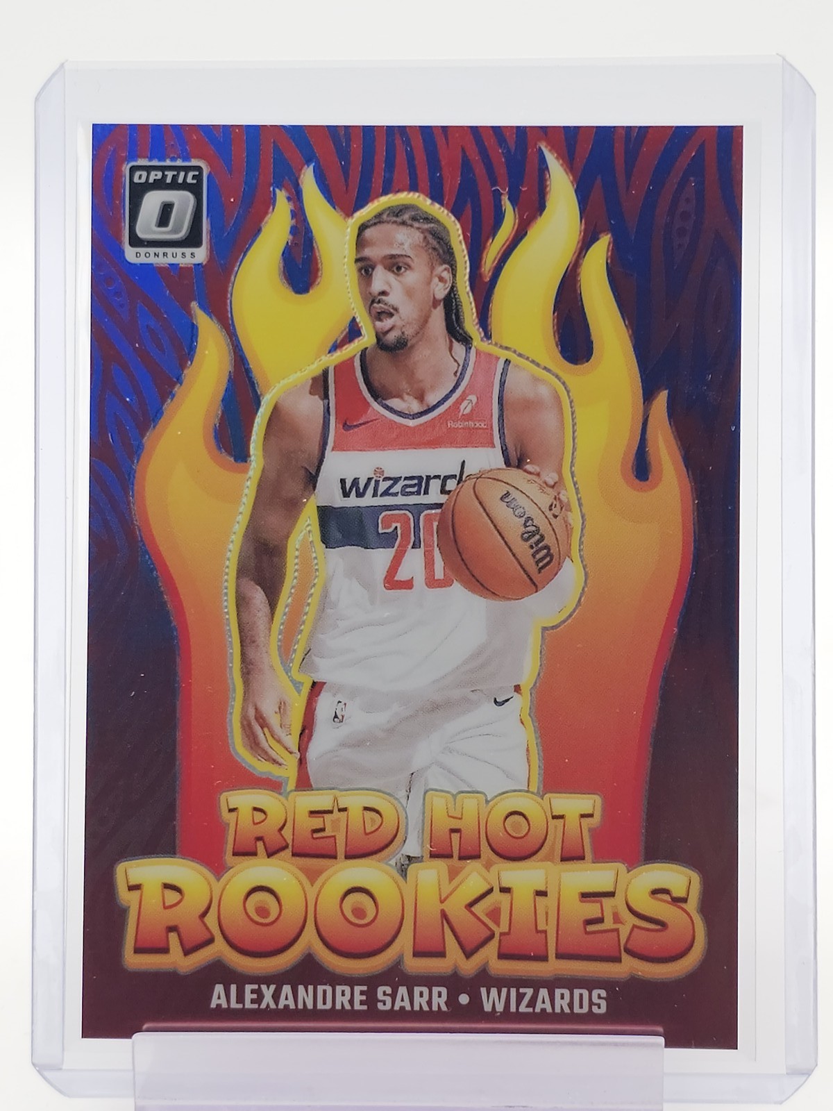 ALEXANDRE SARR 2024-25 DONRUSS OPTIC RED HOT ROOKIES BLUE PRIZM /49 #2 Q4832
