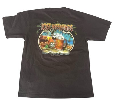 No Bad Days Lost Weekends Graphic T-Shirt Beer Brown Size Medium