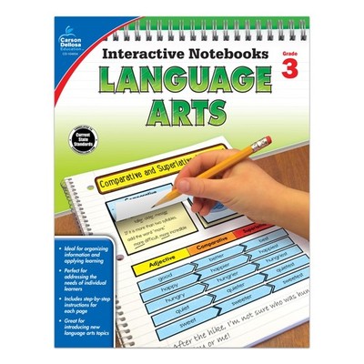 Language Arts, Grade 3 (Interactive Notebooks) - paperback Carson-Dellosa Pu...
