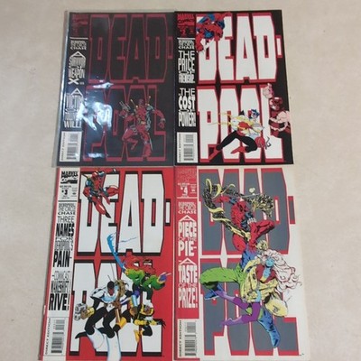 Marvel Comics Deadpool: The Circle Chase #1-4 1993 Direct Edition Comic Lot