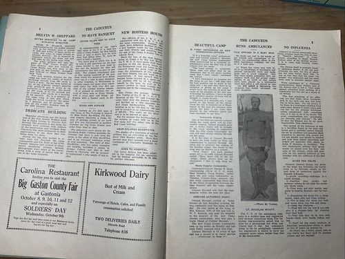 28 de septiembre de 1918 The Caduceus Camp Greene Charlotte Carolina del Norte Base del Ejército Hospital Noticias B40 - Imagen 3 de 22