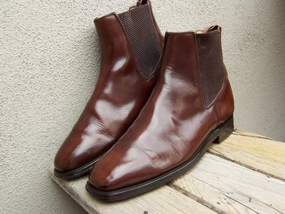 RUSSELL & BROMLEY - ENGLAND Mens Dress Shoes High Top Chelsea Boots Size 9.5M
