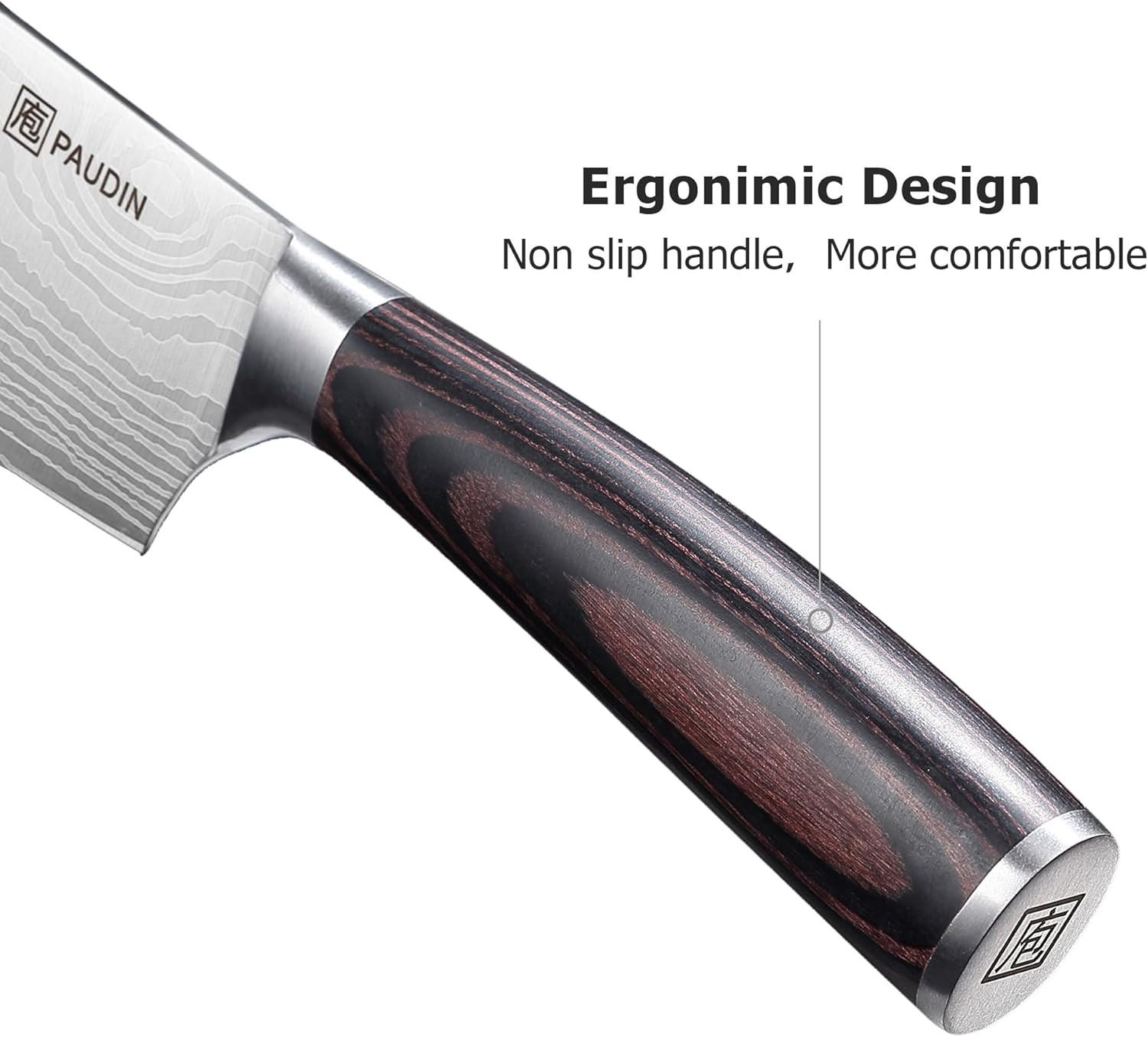 Nakiri Knife - 7" Razor Sharp Meat Cleaver and Vegetable Kitchen Knife, High Car