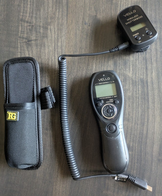Vello Wireless Shutterboss Remote Timer (For Sony Multi-Terminal) w/Tripod Pouch
