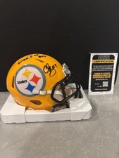 Chris Boswell Signed Pittsburgh Steelers Mini Helmet JSA COA Wizzard Of Boz