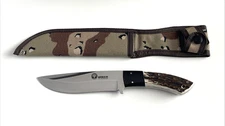 Boker Arbolito Hunter Fixed Blade Knife 5.75" Blade Stag Handle Argentina