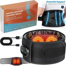 Cordless Massage Belt Electric Heated with Back Support Waist Vibration Massager
