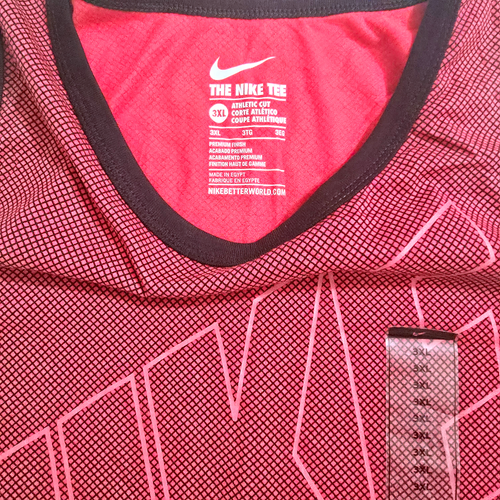 The NIKE TEE Athletic Cut Sports Casual Basketball Tank Top - RED - 第 2/5 張圖片