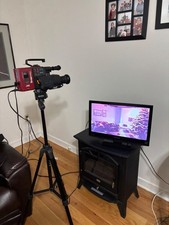 JVC GR-C1U Back to the Future Camcorder. Working Video Proof -Matching Box