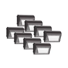 200W 8Pack LED Wall Pack Light with Photocell, 30,000LM, 5000K Daylight White...