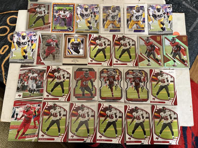 (25) Devin White Football Cards Inserts RCS Lot Buccaneers Collection