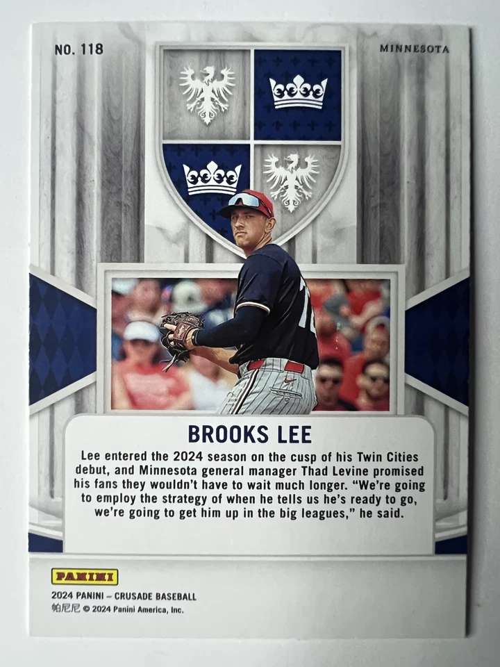 2024 Panini Crusade - Brooks Lee #118 - Image 2 of 2
