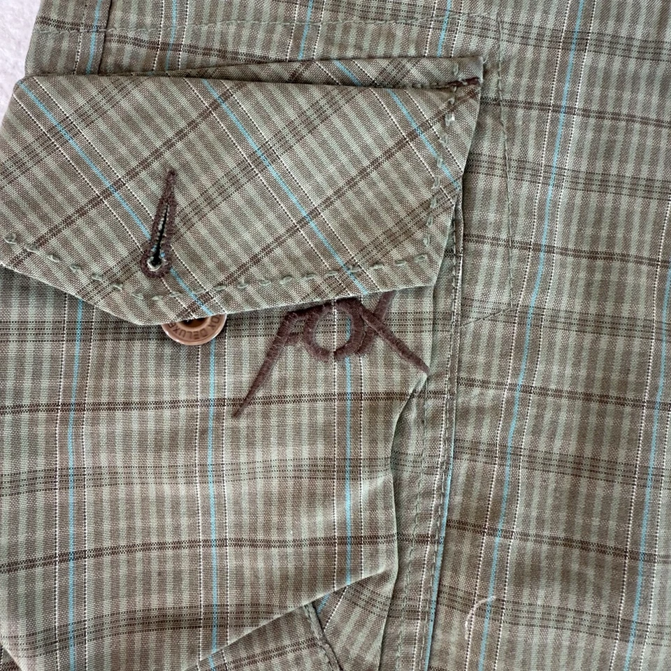 Vintage Y2K Fox Racing Shorts Moto Cargo Outdoor Casual Plaid Men’s Size 32 - Image 3 of 4