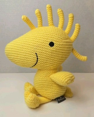 Hallmark Woodstock Knit Crochet 9  Shelf Sitter Weighted Bottom Soft 2021 Snoopy