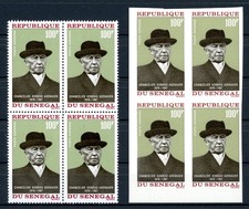 Senegal Blocks of 4 371 A + B MNH Adenauer #IN478