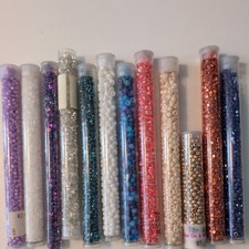 Lot Size 6, 8 Assorted Czech Seed Beads 12 Tubes 842 SALE  SALE  