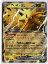 Zapdos ex SVP 049 Black Star Promo Holo Pokemon Card 