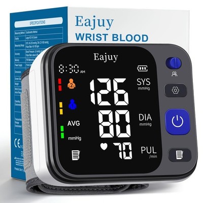 Wrist Blood Pressure Monitor【2026 New Upgrade】, Automatic Digital Blood Press...