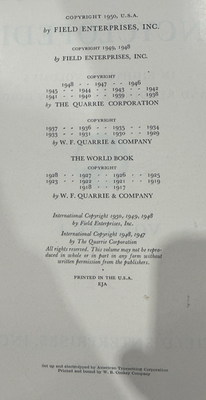 The Field Description 3冊 Field Enterprises The World Book Encyclopedia Complete 19 vol Set