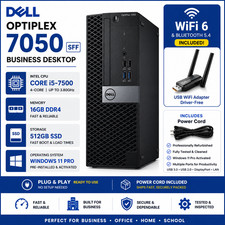 Dell OptiPlex SFF Desktop Computer PC Intel i5 7th up to 32GB RAM 1TB SSD Win11