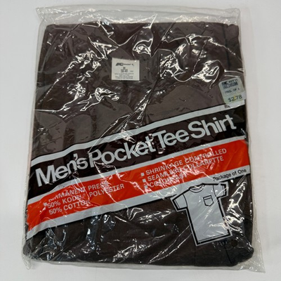 #ad Vintage Kmart Pocket T Shirt Men Medium 38 40 Brown 70s 80s $44.99