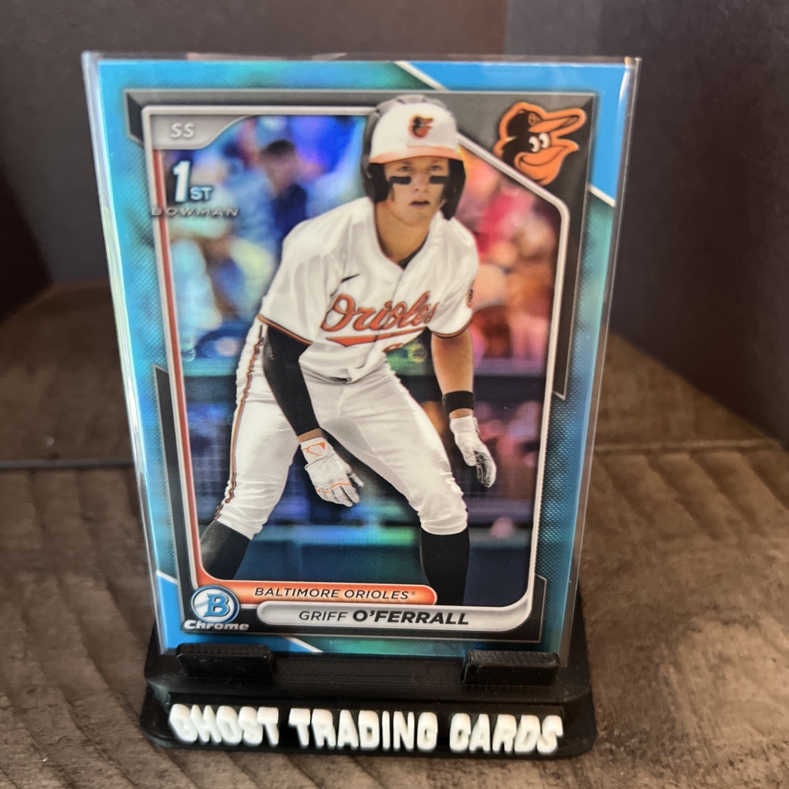 2024 Bowman Draft Griff O’Ferrall 1st Chrome Sky Blue Refractor  BDC-21 Orioles