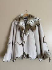 Woman’s Regent Park Leather And Fur Jacket - Size L