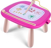 Smasiagon Kinder-Spielzeug Ab 1 Jahr, Magnetische Maltafel Zaubertafel Bunt Rosa