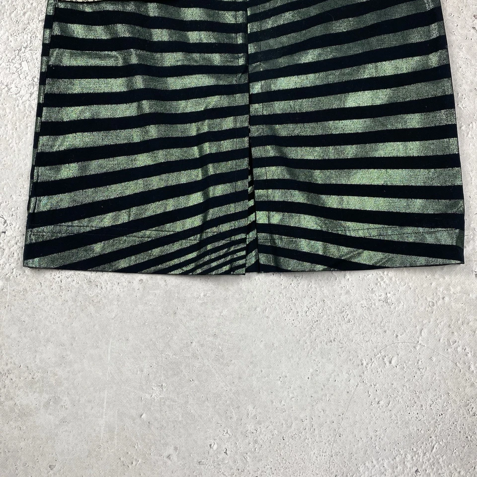 Saia lápis listrada feminina Custo Barcelona tamanho EUA 4 UE 38  - Imagem 3 de 4