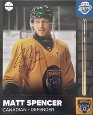 MATT SPENCER - Signed 10x8 Photograph - SPORT - ICE HOCKEY NOTTINGHAM PANTHERS